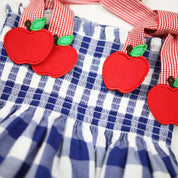 Smocked Apple Tie Strap Bloomer Set