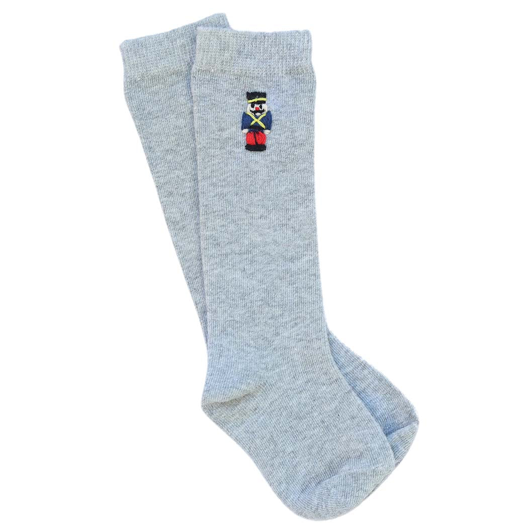 Grey Socks with Toy Soldier