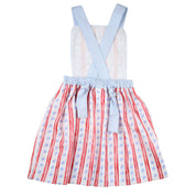 Girls Patriotic Stars Open Back Dress