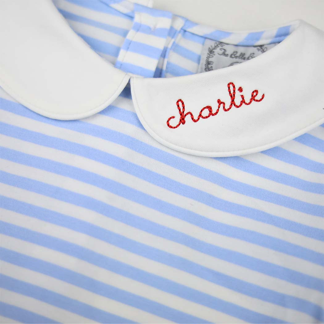 Light Blue Stripe Knit Swing Set