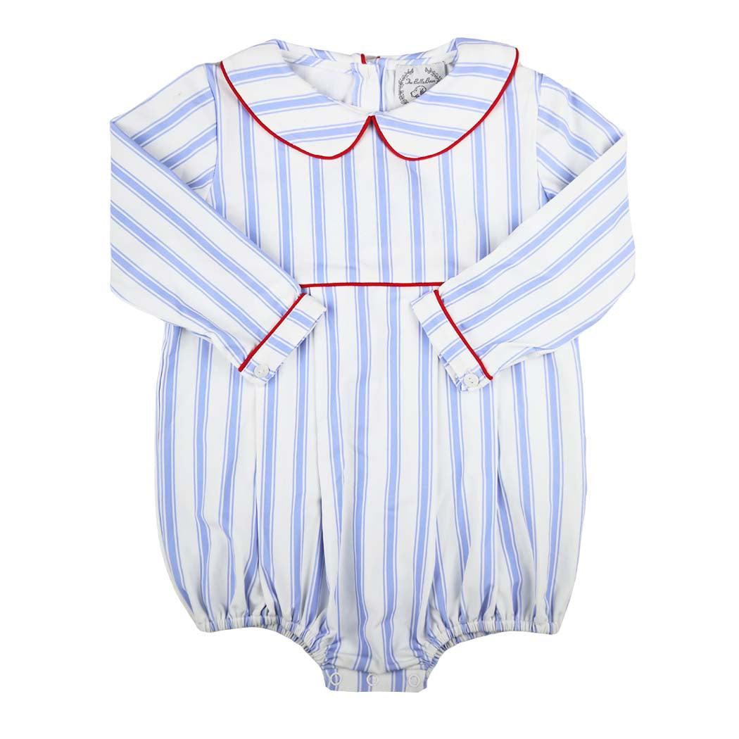 Blue Ticking Striped Bubble