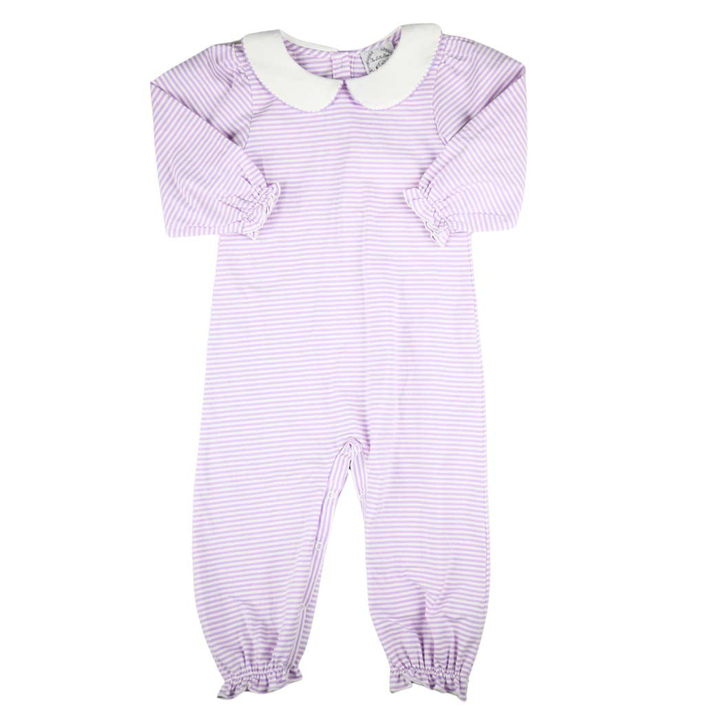 Lavender Stripe Romper