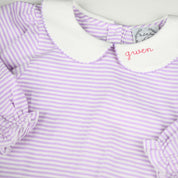 Lavender Stripe Romper