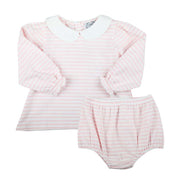Pink Stripe Knit Swing Set