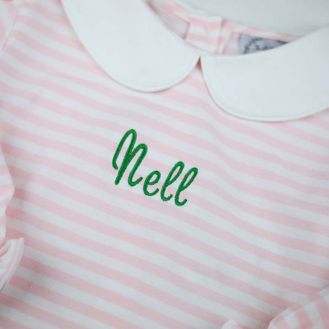 Pink Stripe Knit Swing Set