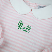Pink Stripe Knit Swing Set