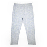 Blue Floral Print Leggings