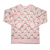 Red Bow Print Sweatshirt