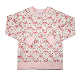 Red Bow Print Sweatshirt