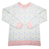 Girls Bow Print Sweatshirt