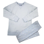 Baby Blue Gingham Sweatshirt
