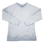 Baby Blue Gingham Sweatshirt
