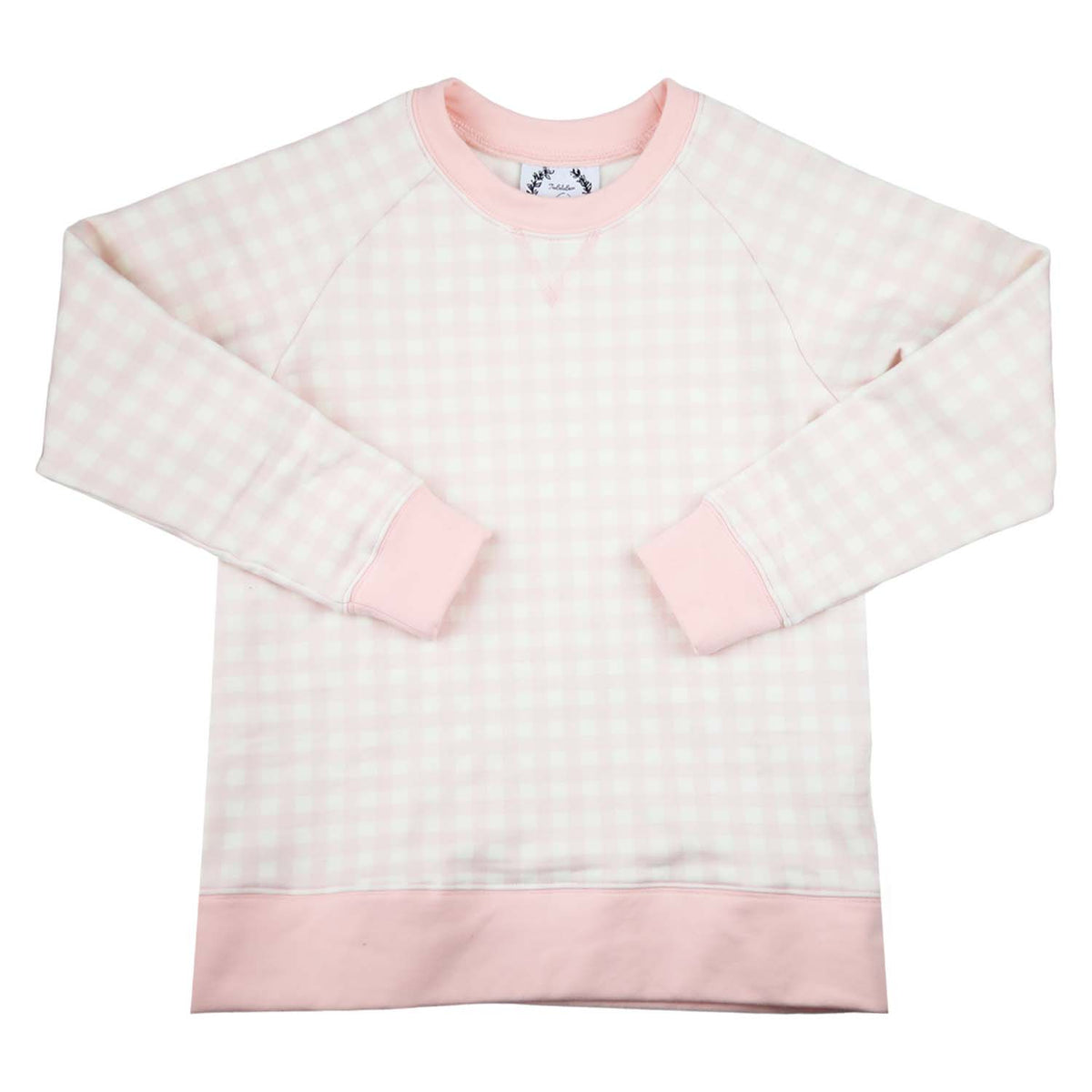 Baby Pink Gingham Sweatshirt
