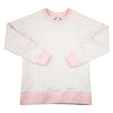Baby Pink Gingham Sweatshirt