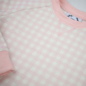 Baby Pink Gingham Sweatshirt