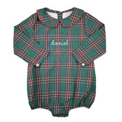 Christmas Green Tartan Bubble