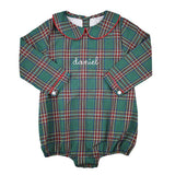 Christmas Green Tartan Bubble