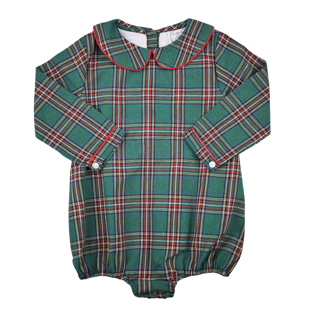 Christmas Green Tartan Bubble