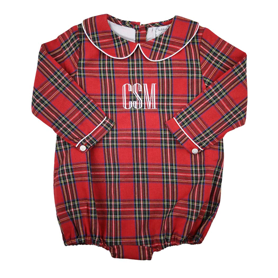 Christmas Red Tartan Bubble