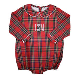 Christmas Red Tartan Bubble