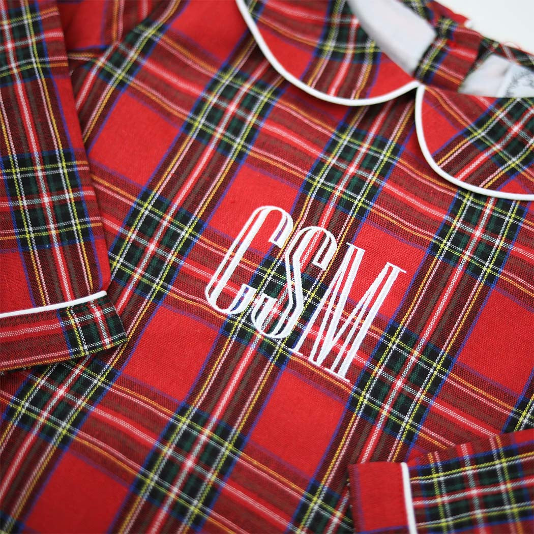 Christmas Red Tartan Bubble
