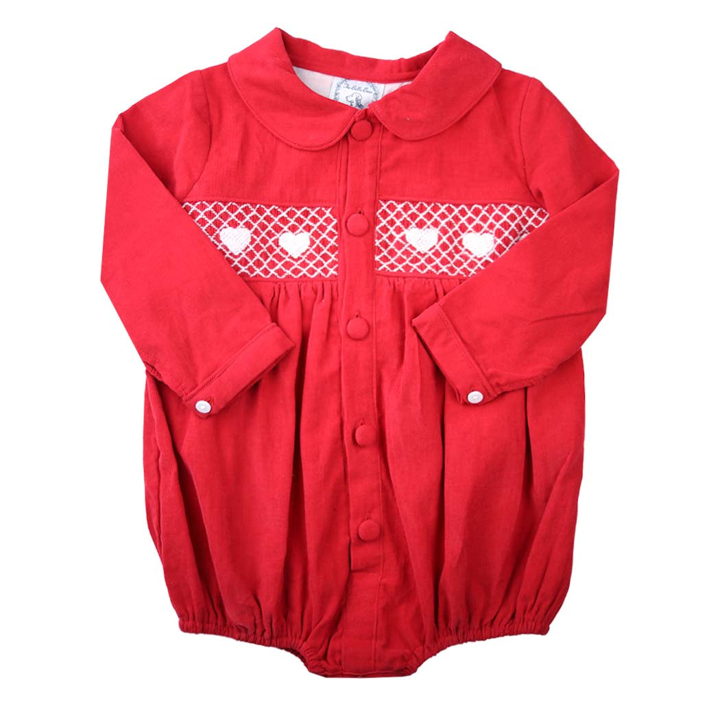 Smocked Red Heart Bubble