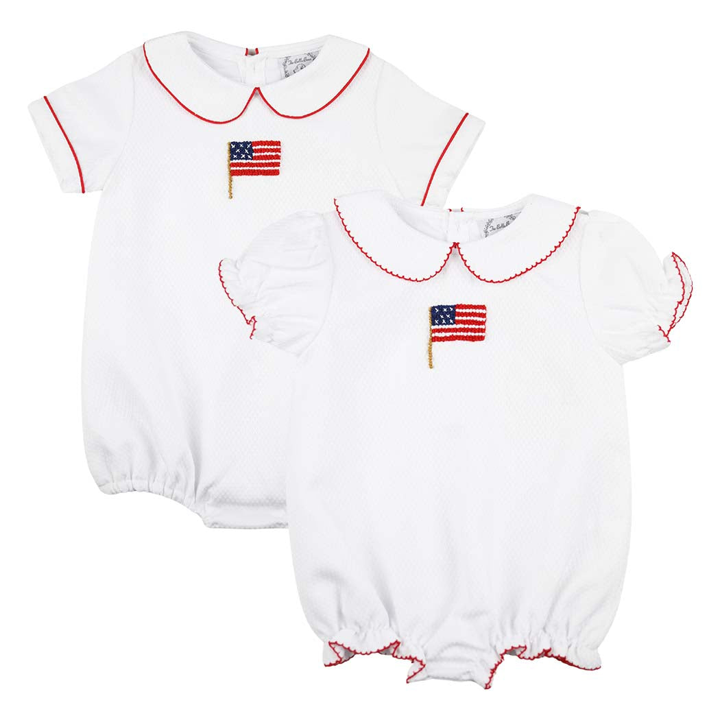 Boys Patriotic Honeycomb Flag Bubble