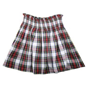 Christmas Tartan Smocked Skirt