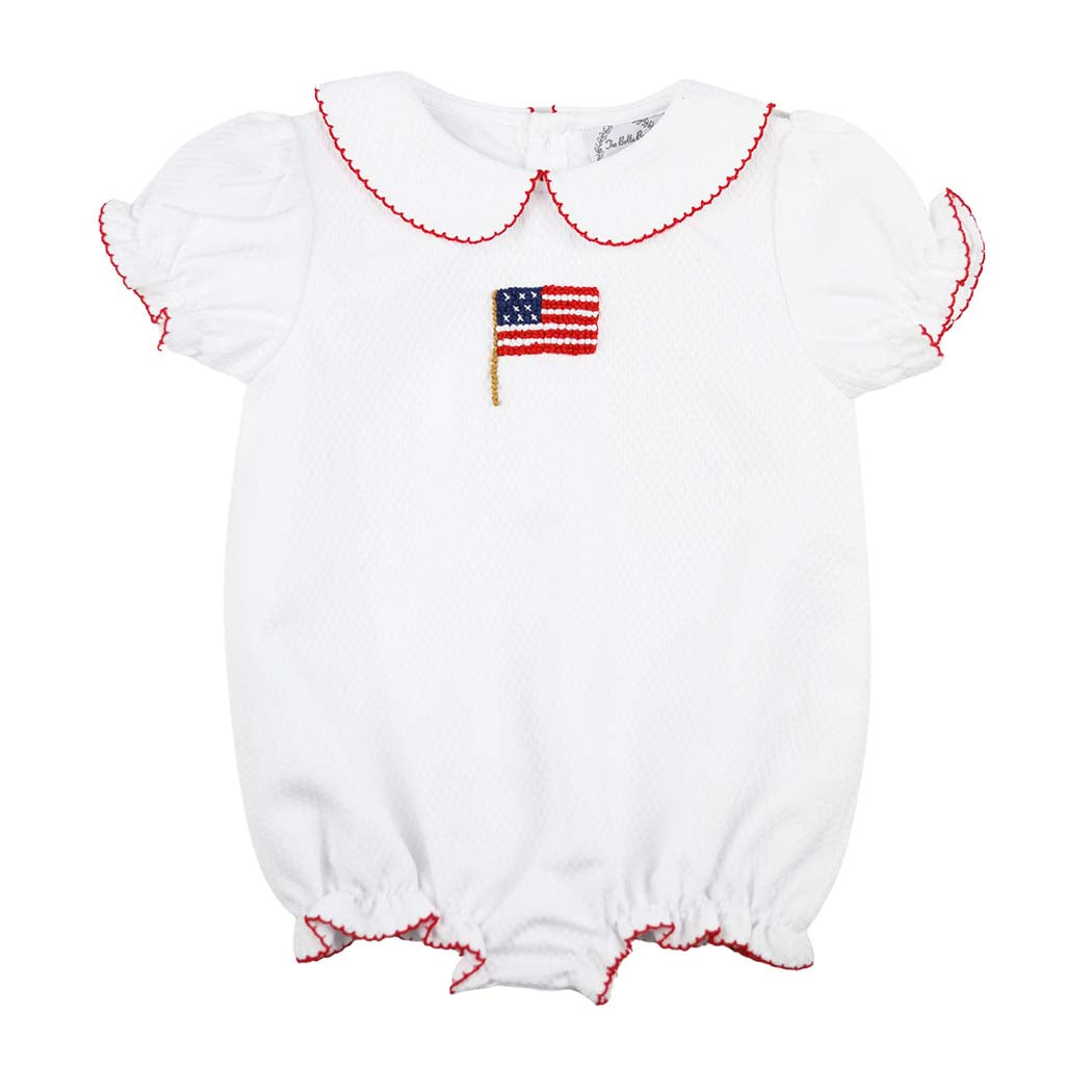 Girls Patriotic Honeycomb Flag Bubble