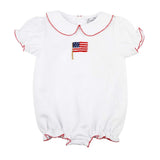 Girls Patriotic Honeycomb Flag Bubble