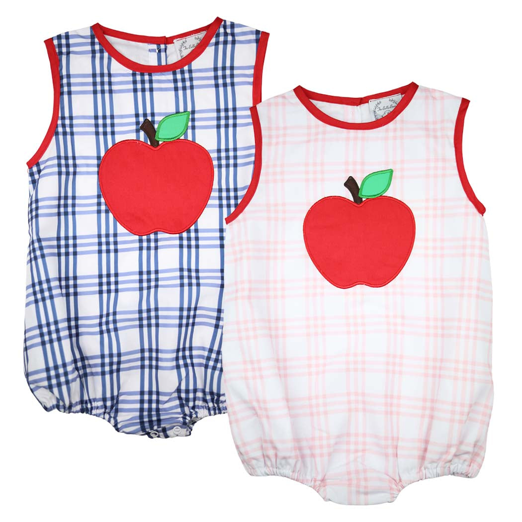 Sissy Pink Plaid Apple Bubble