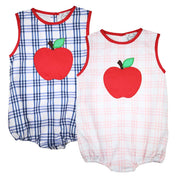 Sissy Pink Plaid Apple Bubble