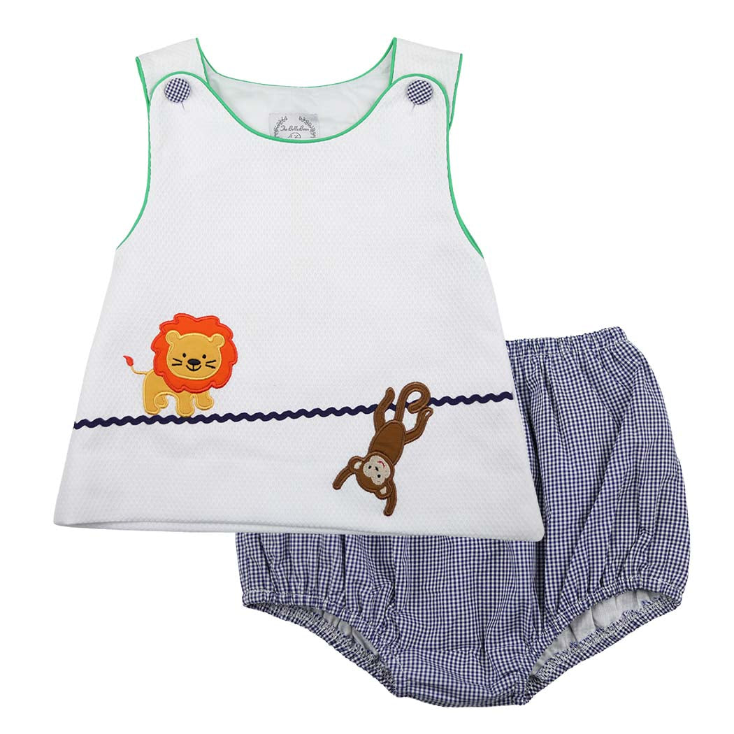 Boys Zoo Animal Swing Set
