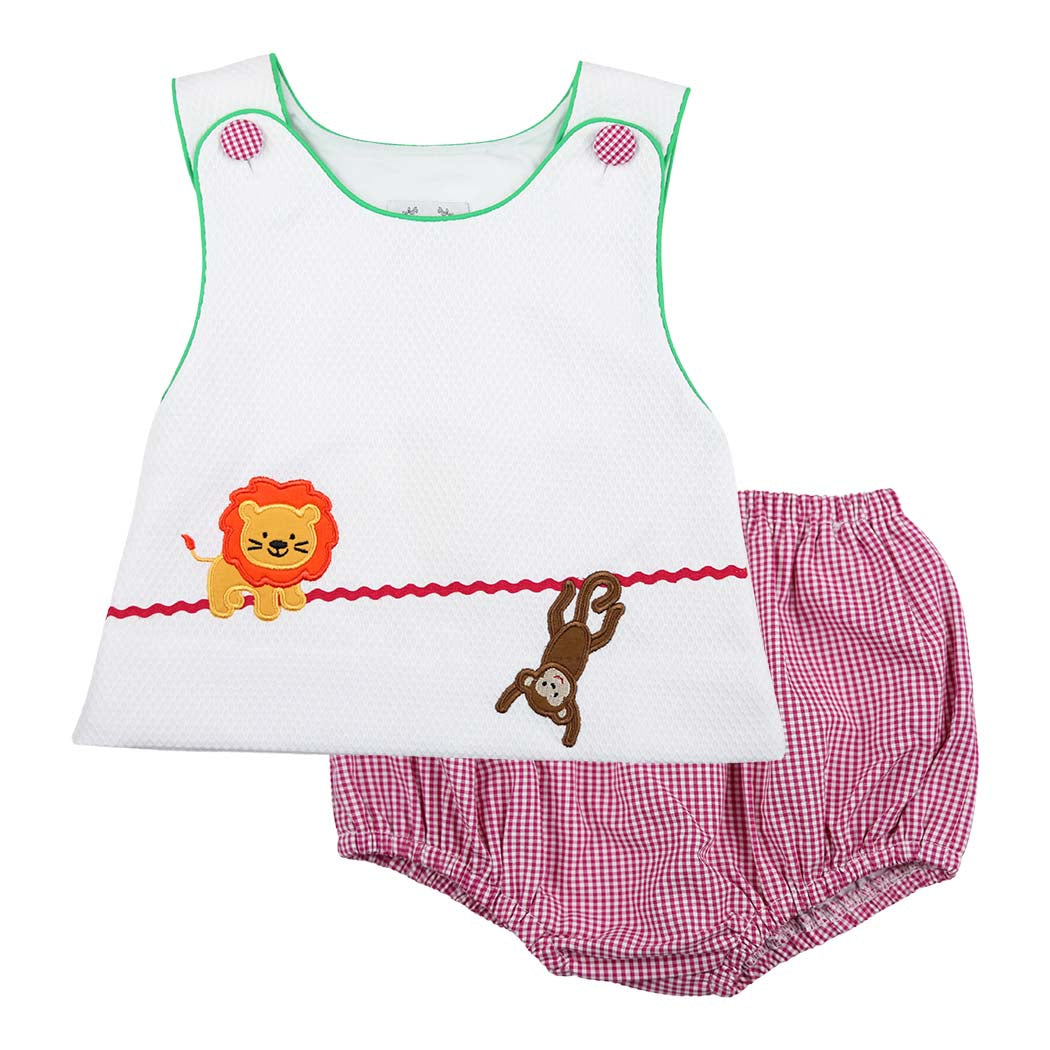 Girls Zoo Animal Swing Set