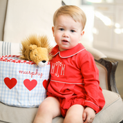 Gingham Heart Bucket