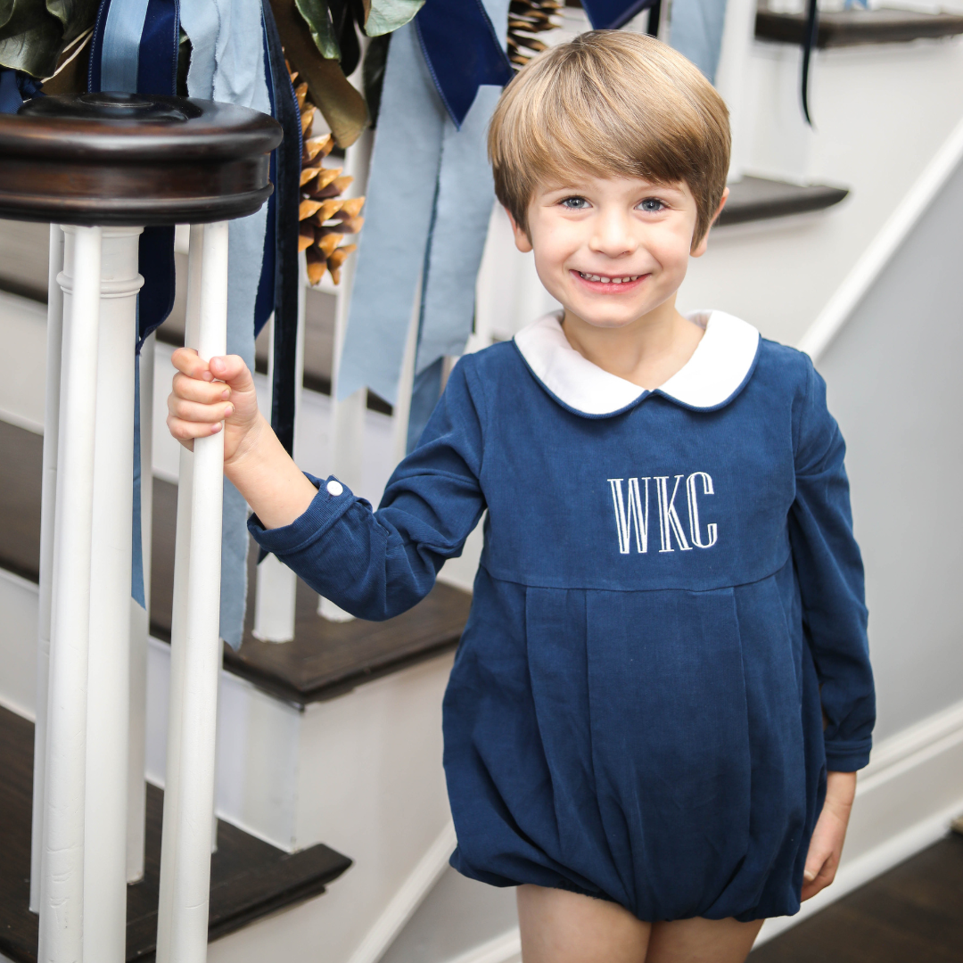 Navy Corduroy Bubble