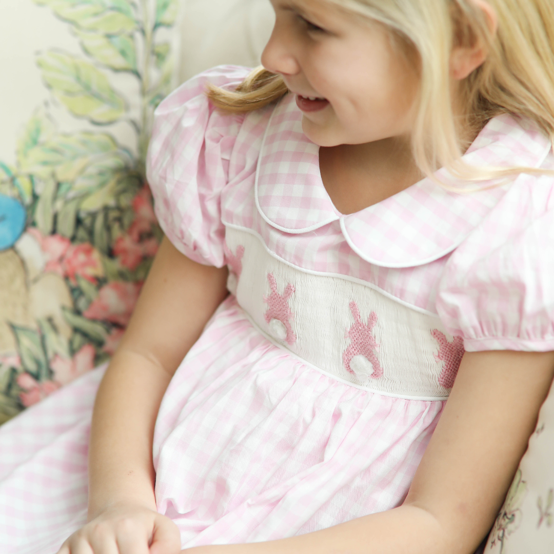 Peter Cottontail Smocked Bunny Dress