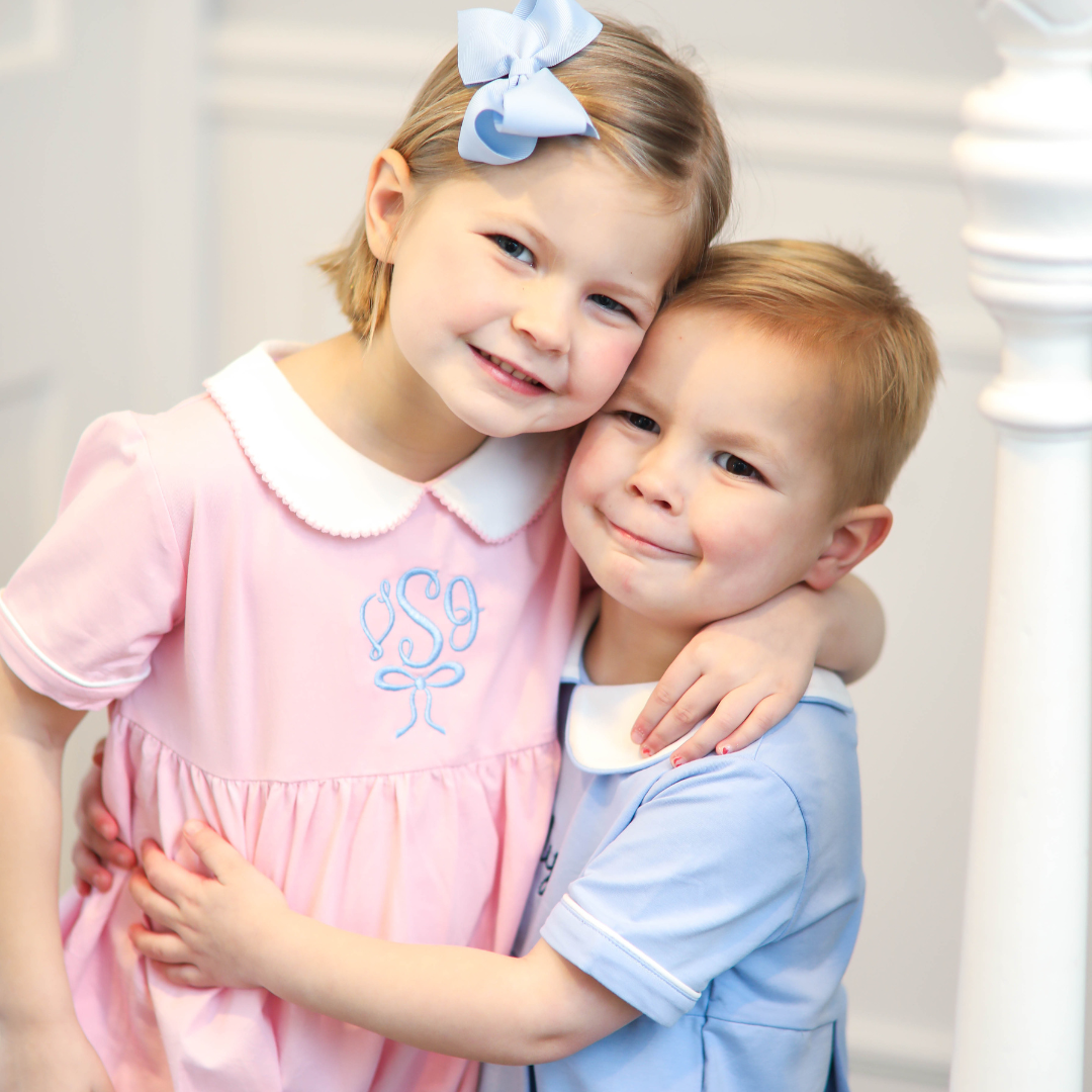 Pink Laine Short-Sleeve Bubble Bodysuits