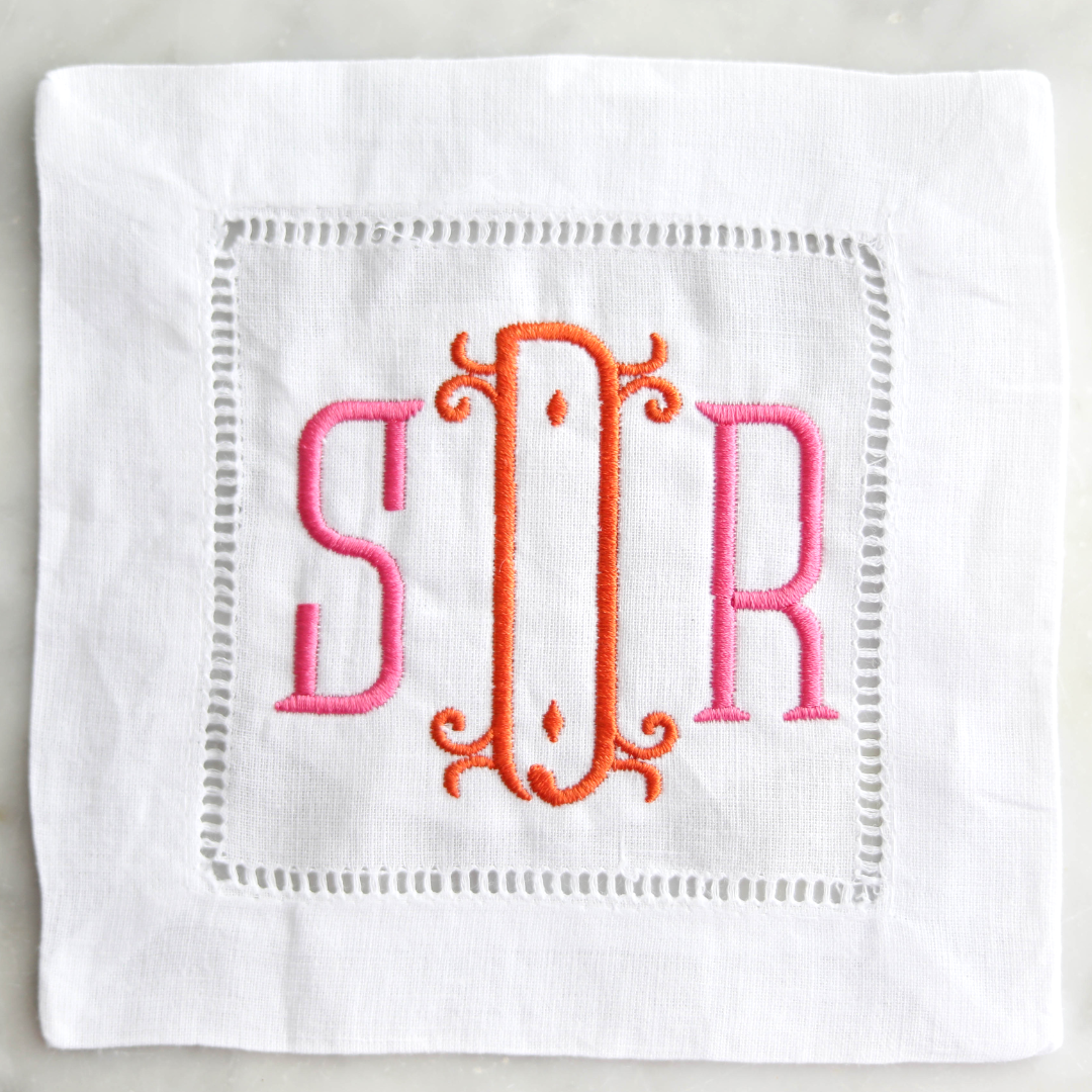 Princeton Monogram Cocktail Napkin