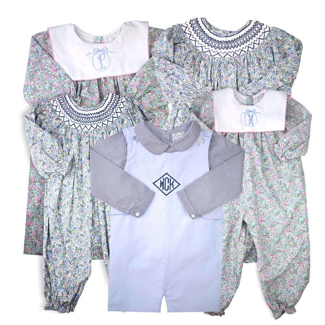 Mary Kate Floral Knit Bib Dress