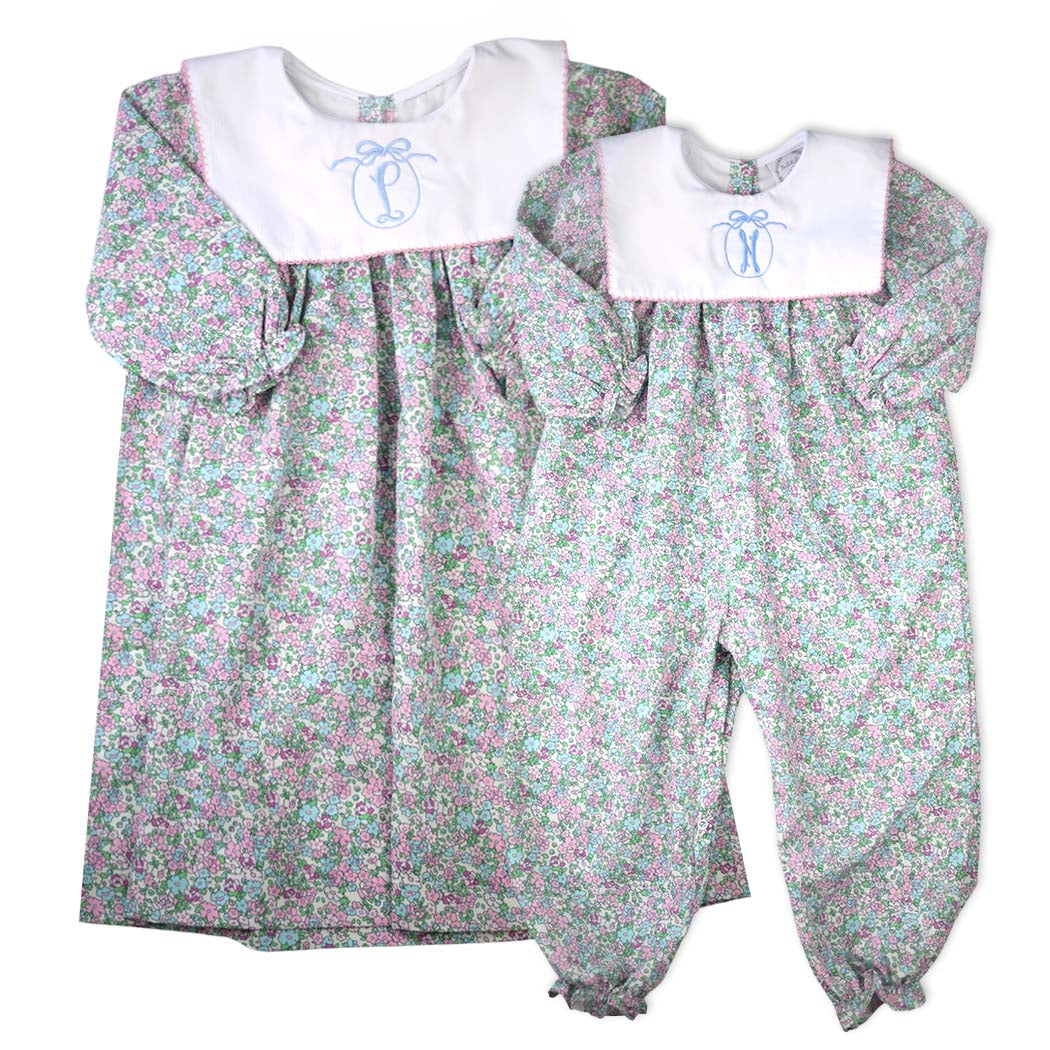 Mary Kate Floral Knit Bib Dress