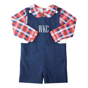 Primary Plaid Peter Pan Collar Shirt