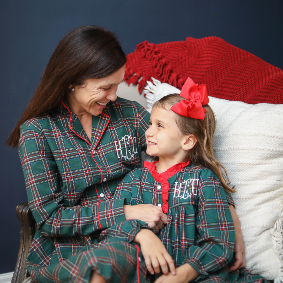 Cambridge Green Tartan Plaid Nightgown