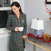 Cambridge Green Tartan Plaid Nightgown