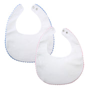 Blue RicRac Burp Cloth & Bib Set