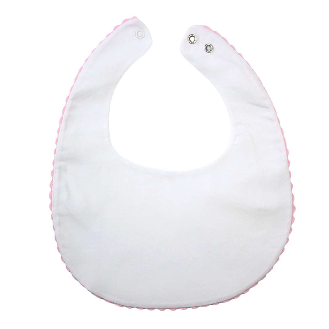 Pink RicRac Burp Cloth & Bib Set