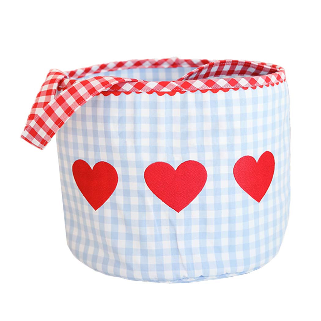 Gingham Heart Bucket
