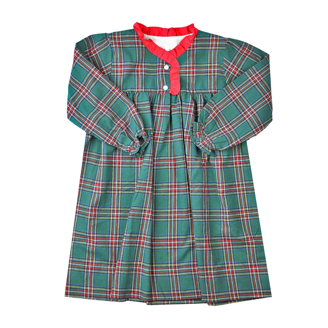 Green plaid nightgown clearance