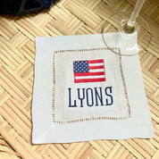Patriotic Personalized Cocktail Napkins