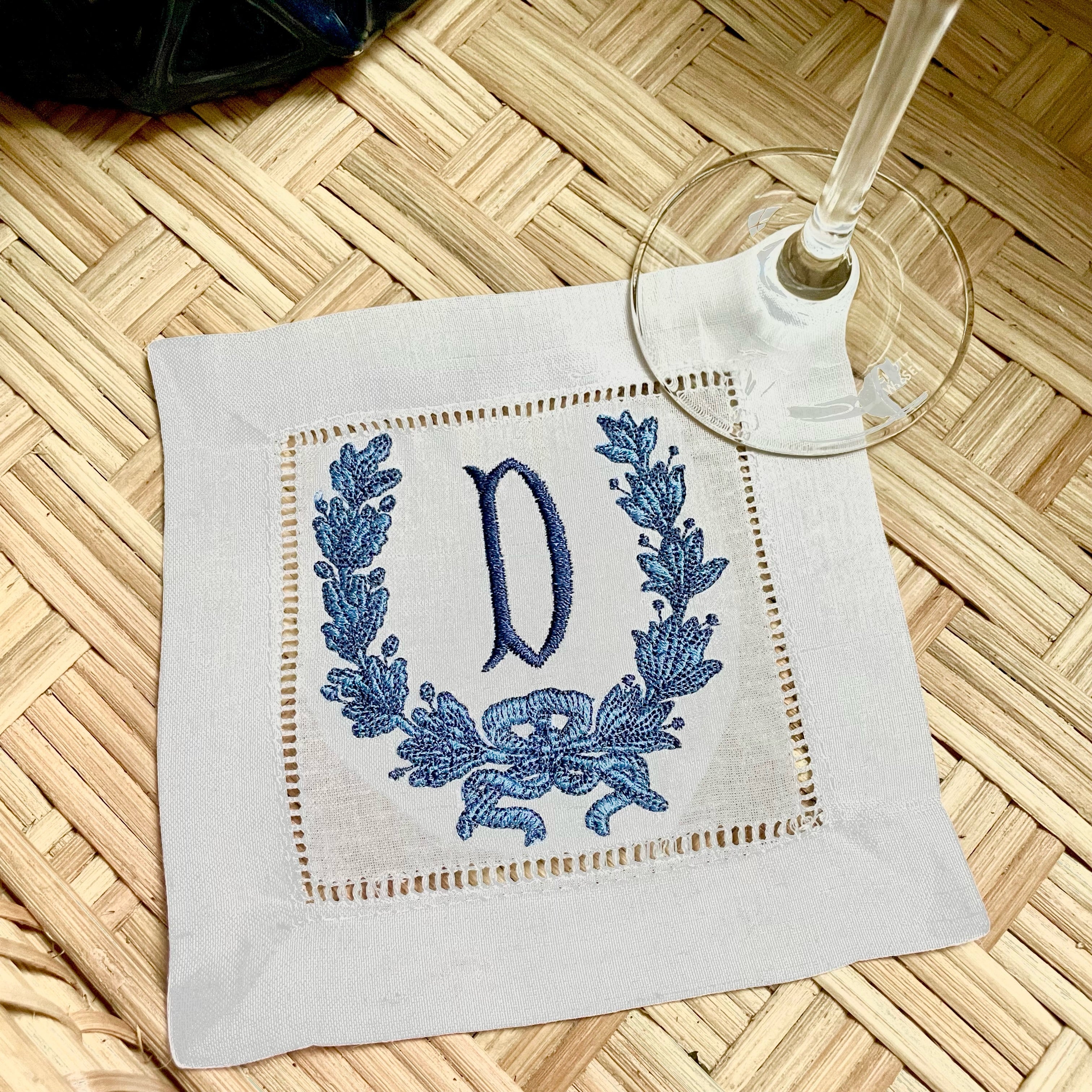 Parisian Monogram Cocktail Napkins